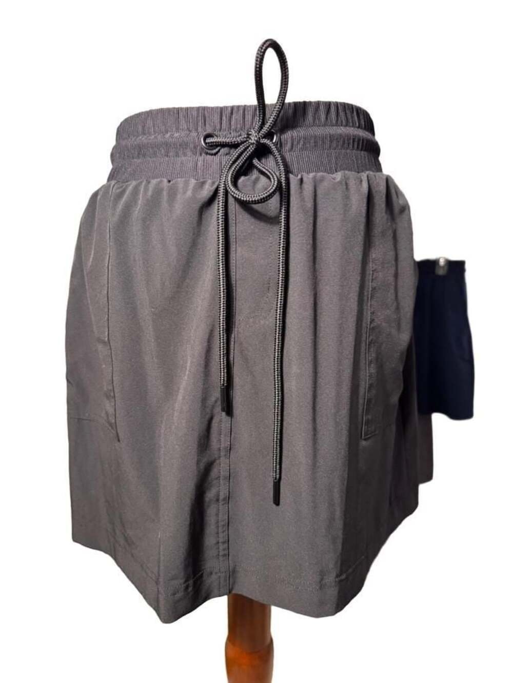 Lou & Grey Black Drawstring Athletic Skort